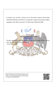 2.2 Escritura Pública Modificación - Contrato de bono por línea de títulos de deuda